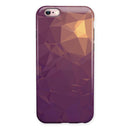 Purple Geometric V18 iPhone 6/6s or 6/6s Plus 2-Piece Hybrid INK-Fuzed Case