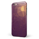 Purple Geometric V18 iPhone 6/6s or 6/6s Plus 2-Piece Hybrid INK-Fuzed Case