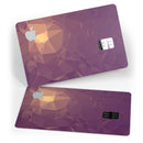 Purple Geometric V18 - Premium Protective Decal Skin-Kit for the Apple Credit Card