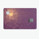 Purple Geometric V18 - Premium Protective Decal Skin-Kit for the Apple Credit Card