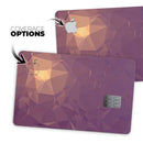 Purple Geometric V18 - Premium Protective Decal Skin-Kit for the Apple Credit Card