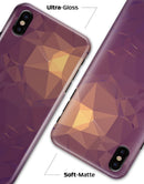 Purple Geometric V18 - iPhone X Clipit Case