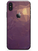 Purple Geometric V18 - iPhone X Skin-Kit