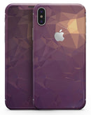 Purple Geometric V18 - iPhone X Skin-Kit
