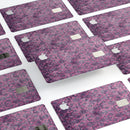 Purple Grungy Royal Pattern - Premium Protective Decal Skin-Kit for the Apple Credit Card