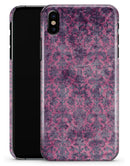 Purple Grungy Royal Pattern - iPhone X Clipit Case