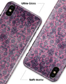 Purple Grungy Royal Pattern - iPhone X Clipit Case