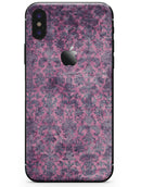 Purple Grungy Royal Pattern - iPhone X Skin-Kit