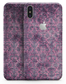 Purple Grungy Royal Pattern - iPhone X Skin-Kit