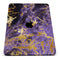 Purple Marble & Digital Gold Foil V4 - Full Body Skin Decal for the Apple iPad Pro 12.9", 11", 10.5", 9.7", Air or Mini (All Models Available)