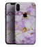 Purple Marble & Digital Gold Foil V5 - iPhone XS MAX, XS/X, 8/8+, 7/7+, 5/5S/SE Skin-Kit (All iPhones Available)