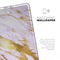 Purple Marble & Digital Gold Foil V7 - Full Body Skin Decal for the Apple iPad Pro 12.9", 11", 10.5", 9.7", Air or Mini (All Models Available)