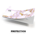 Purple Marble & Digital Gold Foil V8 - Premium Protective Decal Skin-Kit for the Apple Credit Card