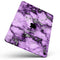 Purple Marble & Digital Silver Foil V6 - Full Body Skin Decal for the Apple iPad Pro 12.9", 11", 10.5", 9.7", Air or Mini (All Models Available)