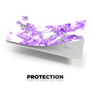 Purple Marble & Digital Silver Foil V9 - Premium Protective Decal Skin-Kit for the Apple Credit Card