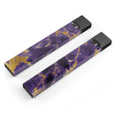 Purple Marble & Digital Gold Foil V3 - Premium Decal Protective Skin-Wrap Sticker compatible with the Juul Labs vaping device