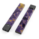 Purple Marble & Digital Gold Foil V3 - Premium Decal Protective Skin-Wrap Sticker compatible with the Juul Labs vaping device