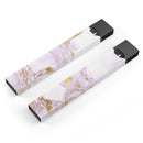 Purple Marble & Digital Gold Foil V8 - Premium Decal Protective Skin-Wrap Sticker compatible with the Juul Labs vaping device