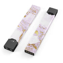 Purple Marble & Digital Gold Foil V8 - Premium Decal Protective Skin-Wrap Sticker compatible with the Juul Labs vaping device