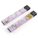 Purple Marble & Digital Gold Foil V9 - Premium Decal Protective Skin-Wrap Sticker compatible with the Juul Labs vaping device