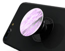 Purple Marble & Digital Silver Foil V10 - Skin Kit for PopSockets and other Smartphone Extendable Grips & Stands