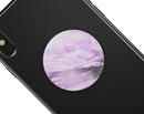 Purple Marble & Digital Silver Foil V10 - Skin Kit for PopSockets and other Smartphone Extendable Grips & Stands