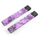 Purple Marble & Digital Silver Foil V1 - Premium Decal Protective Skin-Wrap Sticker compatible with the Juul Labs vaping device