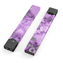 Purple Marble & Digital Silver Foil V1 - Premium Decal Protective Skin-Wrap Sticker compatible with the Juul Labs vaping device