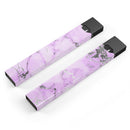 Purple Marble & Digital Silver Foil V4 - Premium Decal Protective Skin-Wrap Sticker compatible with the Juul Labs vaping device