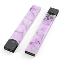 Purple Marble & Digital Silver Foil V4 - Premium Decal Protective Skin-Wrap Sticker compatible with the Juul Labs vaping device