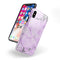 Purple Marble & Digital Silver Foil V4 - iPhone X Swappable Hybrid Case