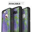 Purple Metal with Lime Green Rust - Skin Kit for the iPhone OtterBox Cases