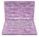 Purple Multi Watercolor Chevron - MacBook Air Skin Kit