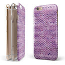 Purple Multi Watercolor Chevron iPhone 6/6s or 6/6s Plus 2-Piece Hybrid INK-Fuzed Case