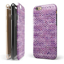 Purple Multi Watercolor Chevron iPhone 6/6s or 6/6s Plus 2-Piece Hybrid INK-Fuzed Case