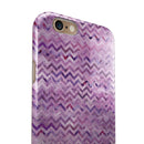 Purple Multi Watercolor Chevron iPhone 6/6s or 6/6s Plus 2-Piece Hybrid INK-Fuzed Case