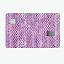 Purple Multi Watercolor Chevron - Premium Protective Decal Skin-Kit for the Apple Credit Card