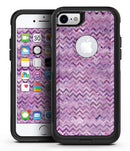 Purple Multi Watercolor Chevron - iPhone 7 or 8 OtterBox Case & Skin Kits