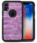 Purple Multi Watercolor Chevron - iPhone X OtterBox Case & Skin Kits