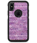 Purple Multi Watercolor Chevron - iPhone X OtterBox Case & Skin Kits