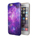 Purple & Pink Space iPhone 6/6s or 6/6s Plus 2-Piece Hybrid INK-Fuzed Case