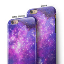 Purple & Pink Space iPhone 6/6s or 6/6s Plus 2-Piece Hybrid INK-Fuzed Case