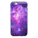 Purple & Pink Space iPhone 6/6s or 6/6s Plus 2-Piece Hybrid INK-Fuzed Case