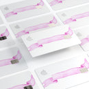 Purple Pink Watercolor Ribbon - Premium Protective Decal Skin-Kit for the Apple Credit Card