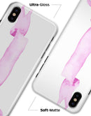 Purple Pink Watercolor Ribbon - iPhone X Clipit Case