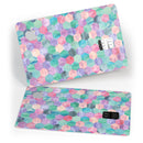 Purple Pink and Green Watercolor Hexagon Pattern - Premium Protective Decal Skin-Kit for the Apple Credit Card