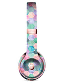 Purple Pink and Green Watercolor Hexagon Pattern Full-Body Skin Kit for the Beats by Dre Solo 3 Wireless Headphones