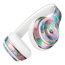 Purple Pink and Green Watercolor Hexagon Pattern Full-Body Skin Kit for the Beats by Dre Solo 3 Wireless Headphones