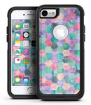 Purple Pink and Green Watercolor Hexagon Pattern - iPhone 7 or 8 OtterBox Case & Skin Kits