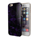 Purple Rain Geometric Triangles iPhone 6/6s or 6/6s Plus 2-Piece Hybrid INK-Fuzed Case